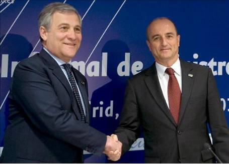 The Spanish Minister of Industry, Tourism and Trade, Miguel Sebastián, and the Commissioner for Industry and Entrepreneurship, Antonio Tajani