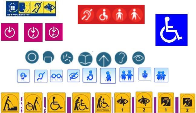 image of accessible tourism labels from Via Libre report