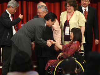 Taiwan President meets delegates