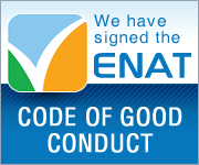 We have signed the ENAT Code of Good Conduct - badge