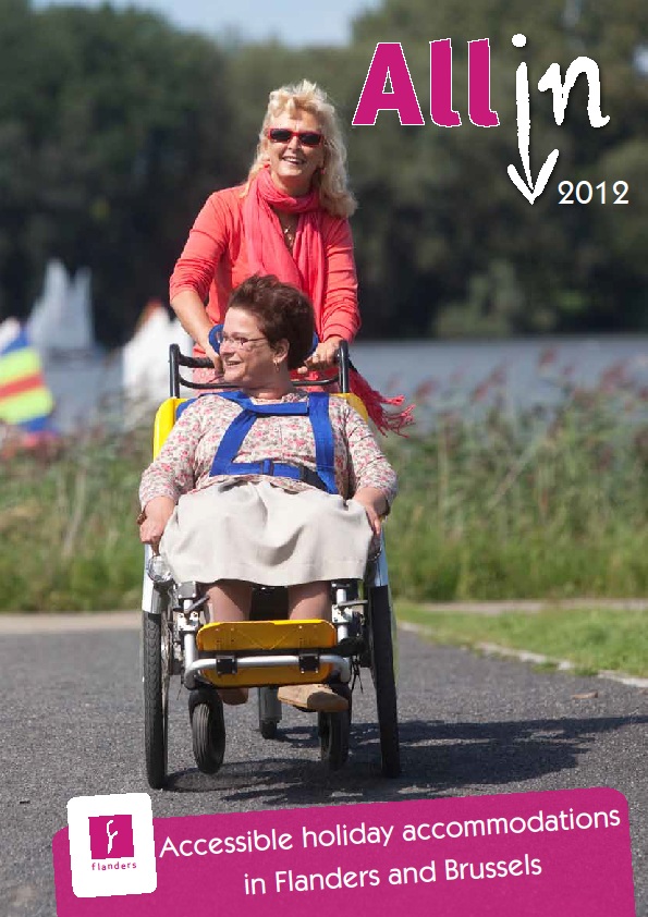 Cover photo of "All In 2012" Accessible Accommodation Guide by Tourism Flanders