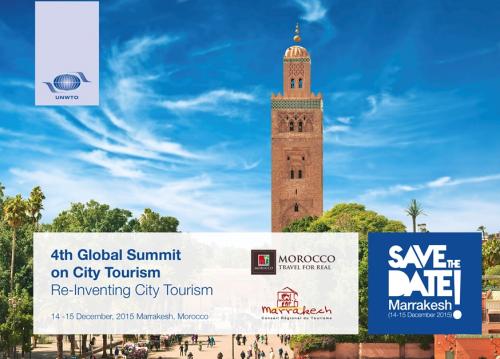 Save the date Marrakesh Global Cities Tourism banner