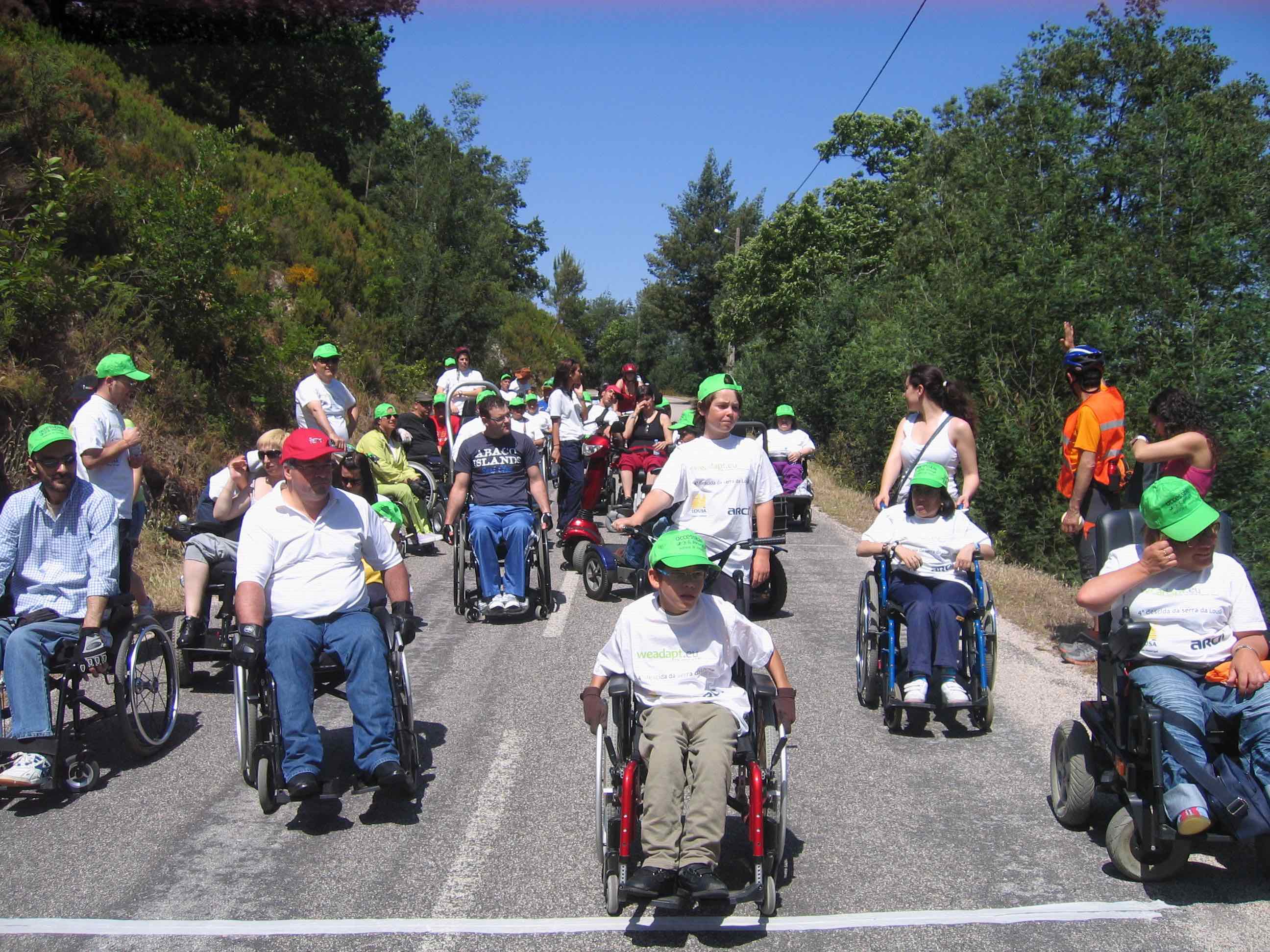 Lousa wheelchair downhill event