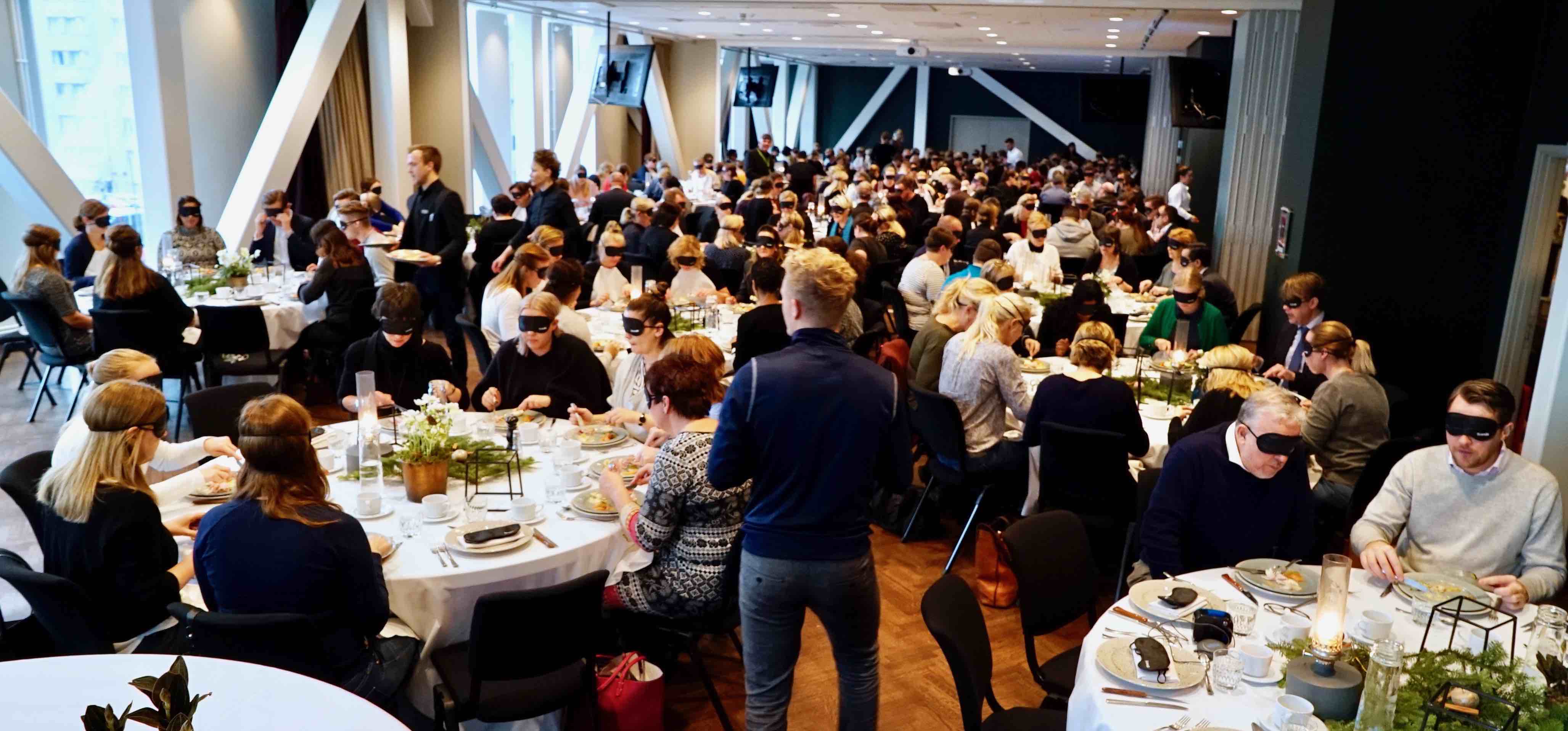 Photo of Blind lunch for 230 guests at the Scandic Continental hotel, Stockholm