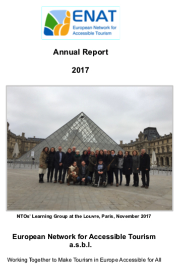 ENAT Annual Report 2107 Cover image - NTO group meeting at Louvre, Paris