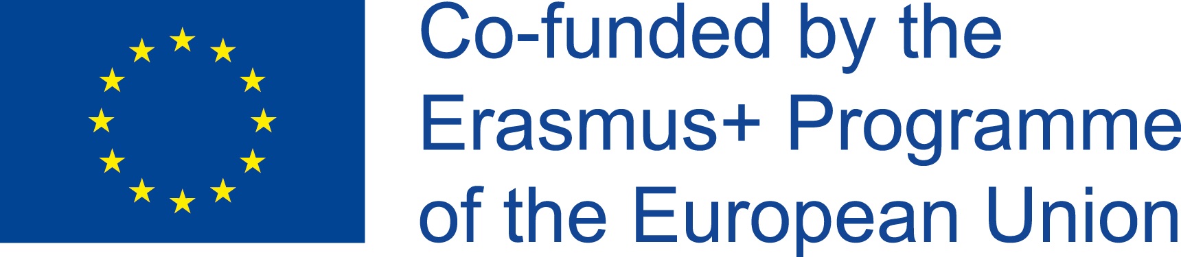 Logo of EU flag and ERASMUS+