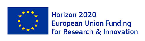 European Commission H2020 EU flag and text: Horizon 2020 European Union Funding for Research and Innovation 