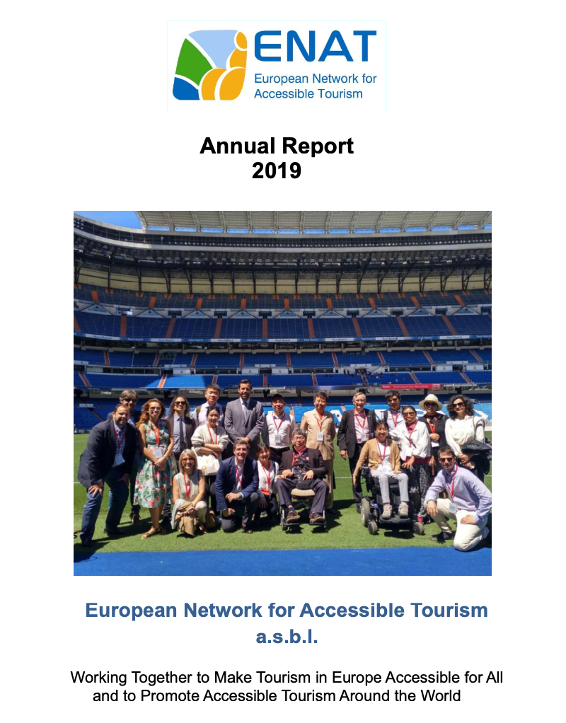 Annual Report 2019 cover photo. Chinese Study Tour to Madrid.  