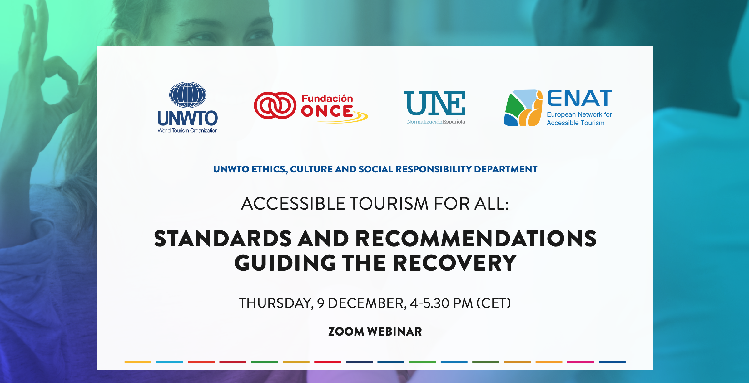 Image save the date UNWTO Webinar 9 December 2021 