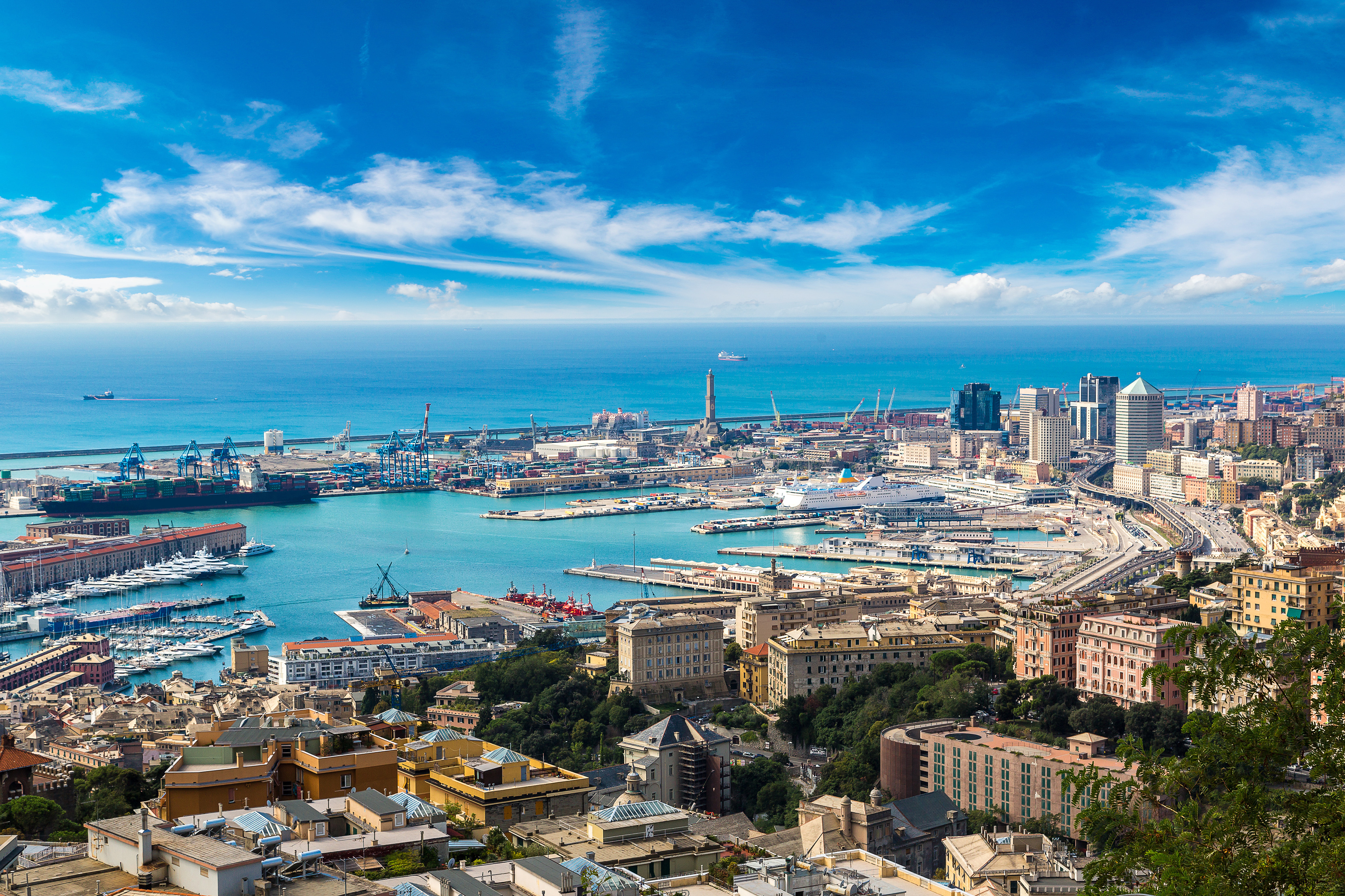 View of Genoa. Photo supplied by Regione Liguria. 
