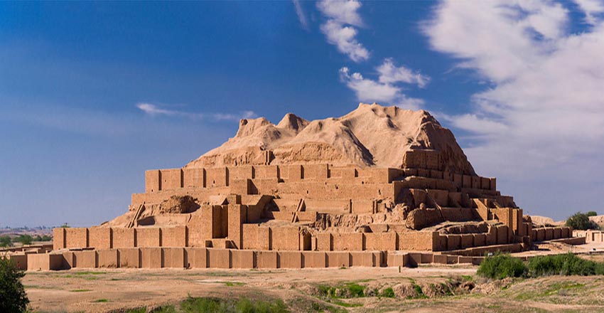 Chogha Zanbil ancient Ziggurat in the Khuzestan province of Iran.
