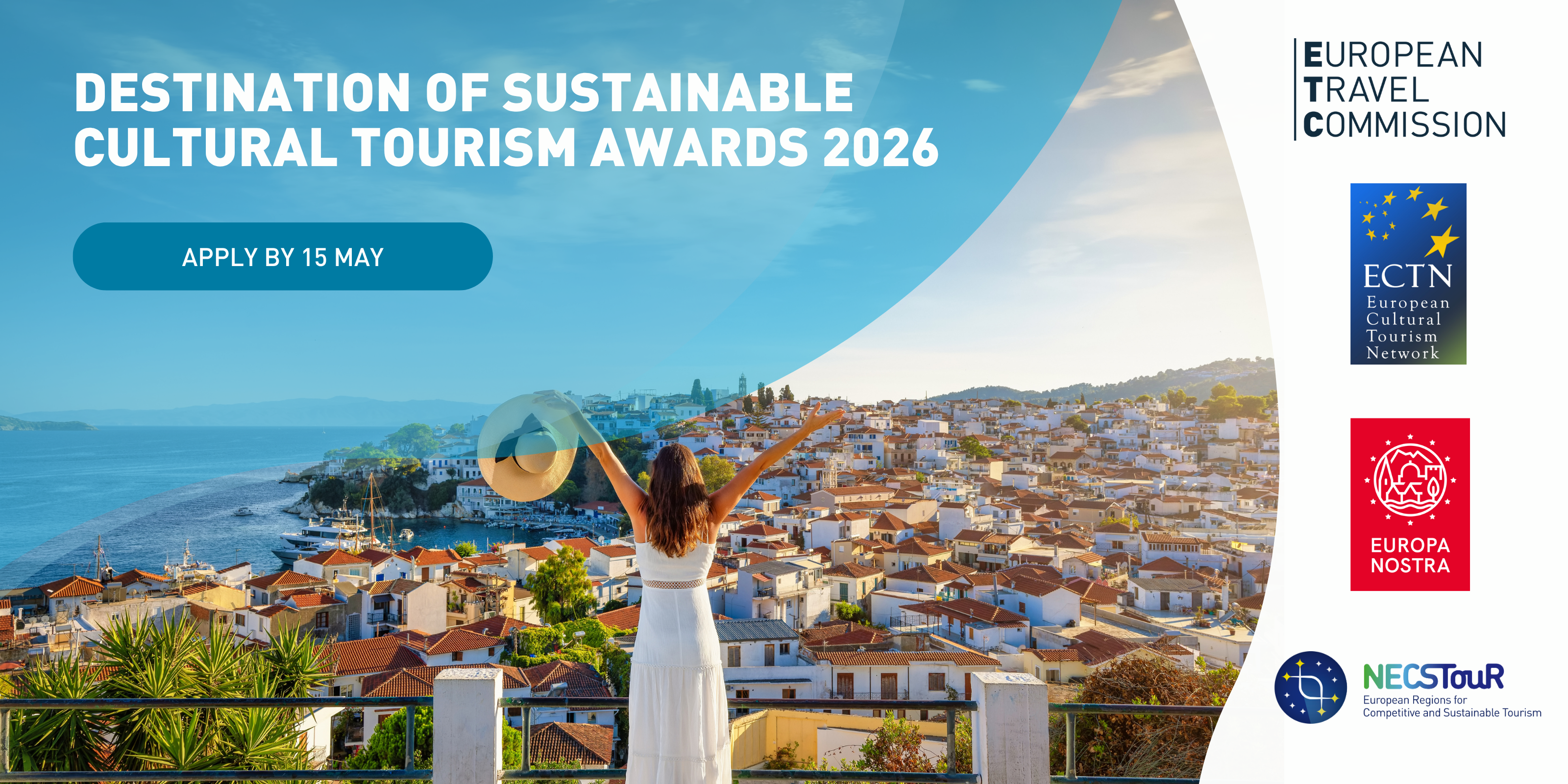 European Cultural Tourism Network Awards 2026 - Banner: Apply by 15 May