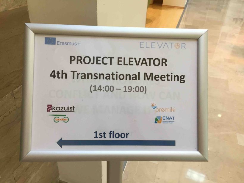 12 ELEVATOR Meeting sign
