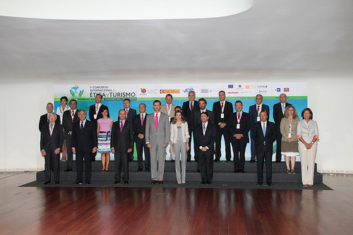 Photo of Spanish signatories of UNWTO Global Code of Ethics and Tourism 