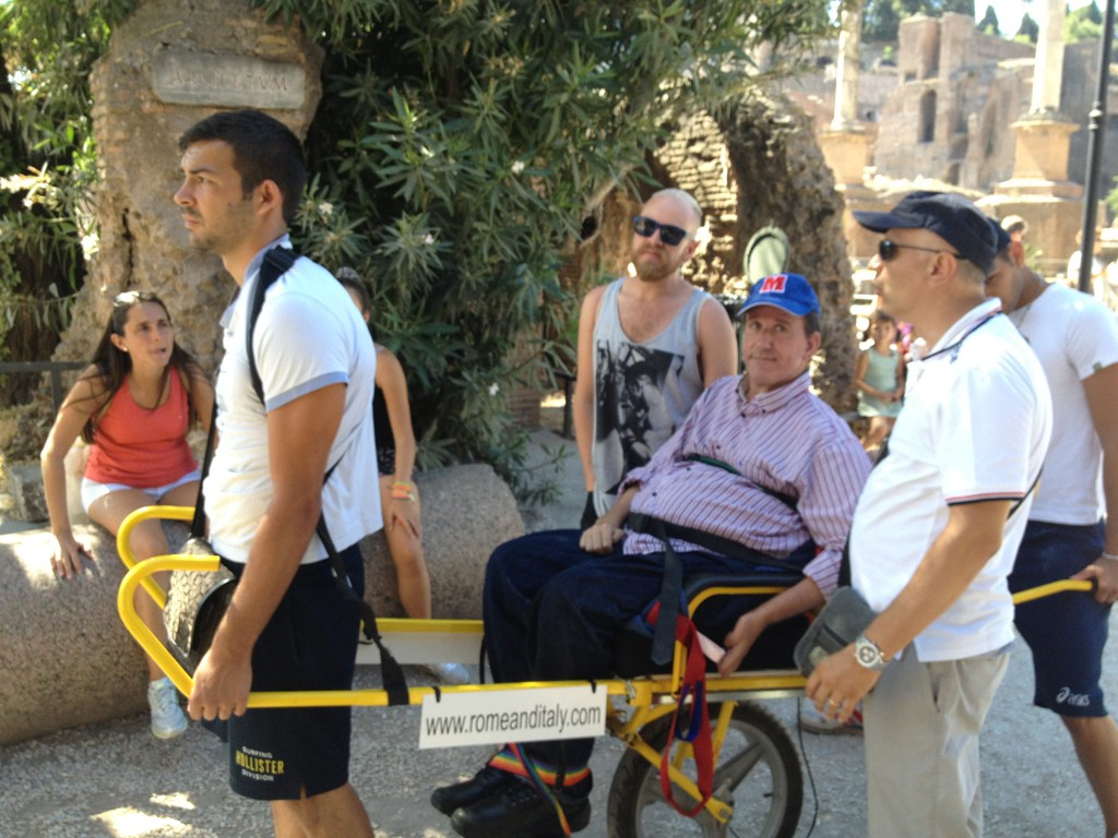 Simon Darcy visits archaeological sites in Rome