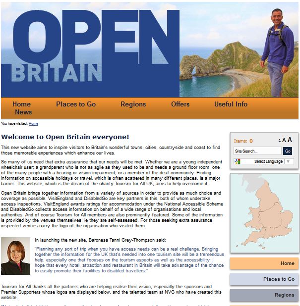 Image of Open Britain website