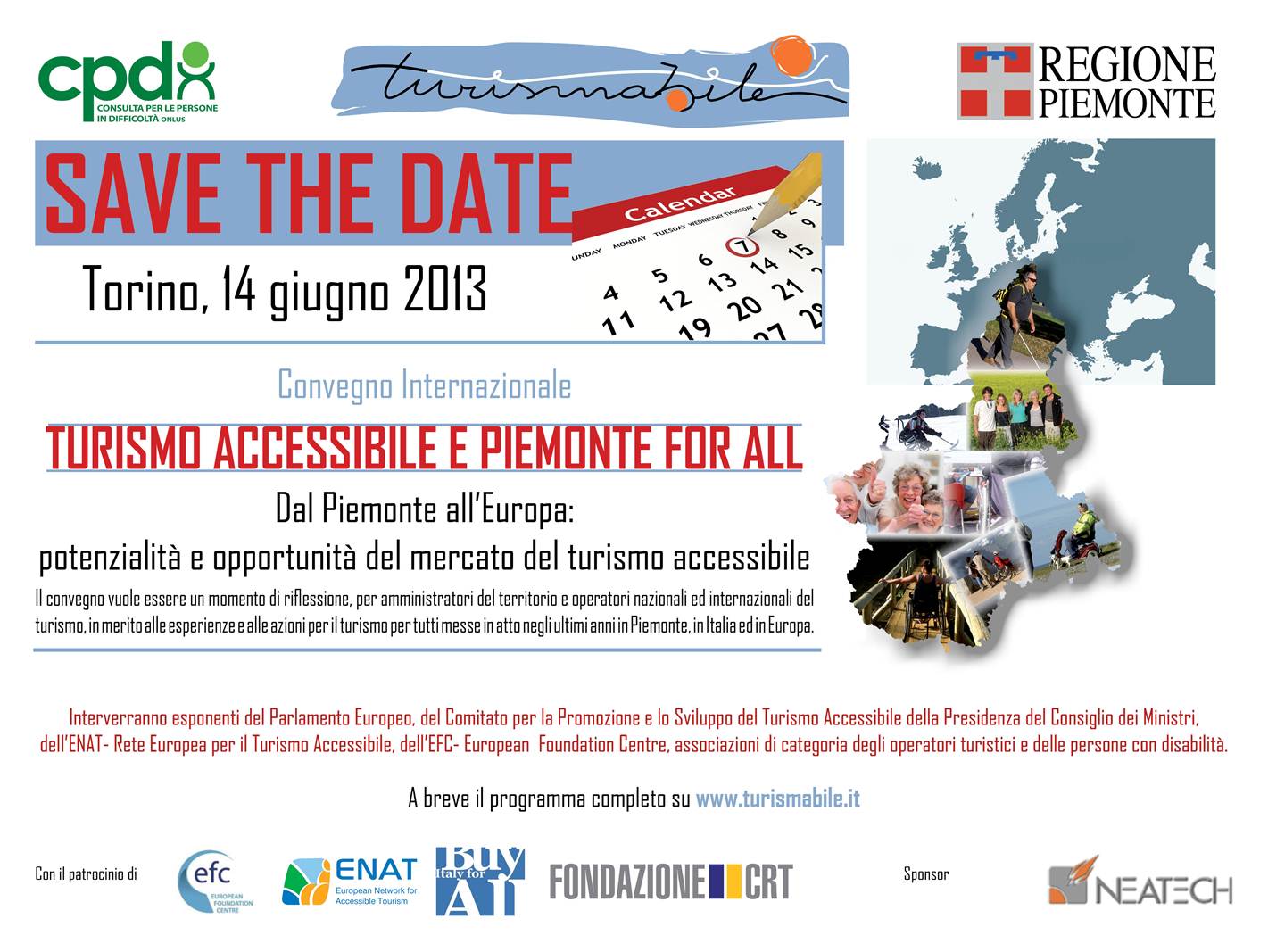 Image Turismabile conference save the date 14.6.2013 banner