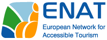 ENAT logo. European Network for Accessible Tourism 
