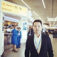 Image of Mr. Wen Cheung in Amsterdam Schipol Airport