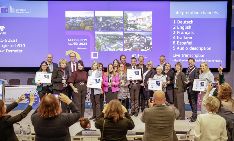 Group photo of the EU Access City Award winners