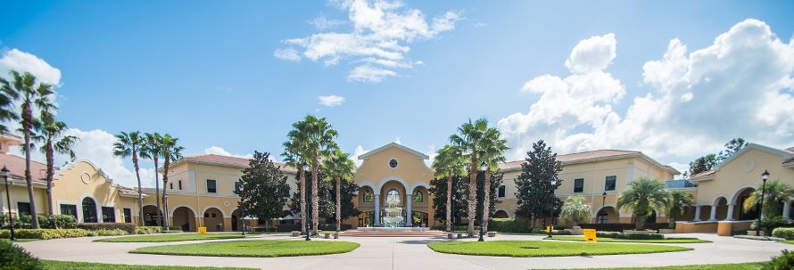 University of Central Florida, Rosen College of Hospitality Management. View of main buildlngs.   